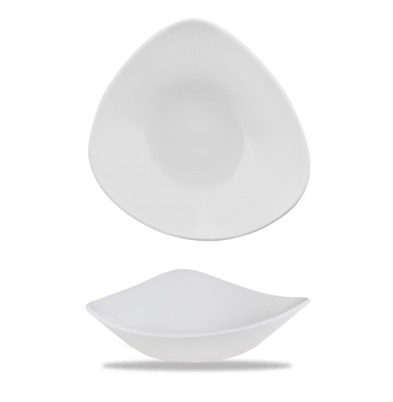 Vellum White Triangle Bowl